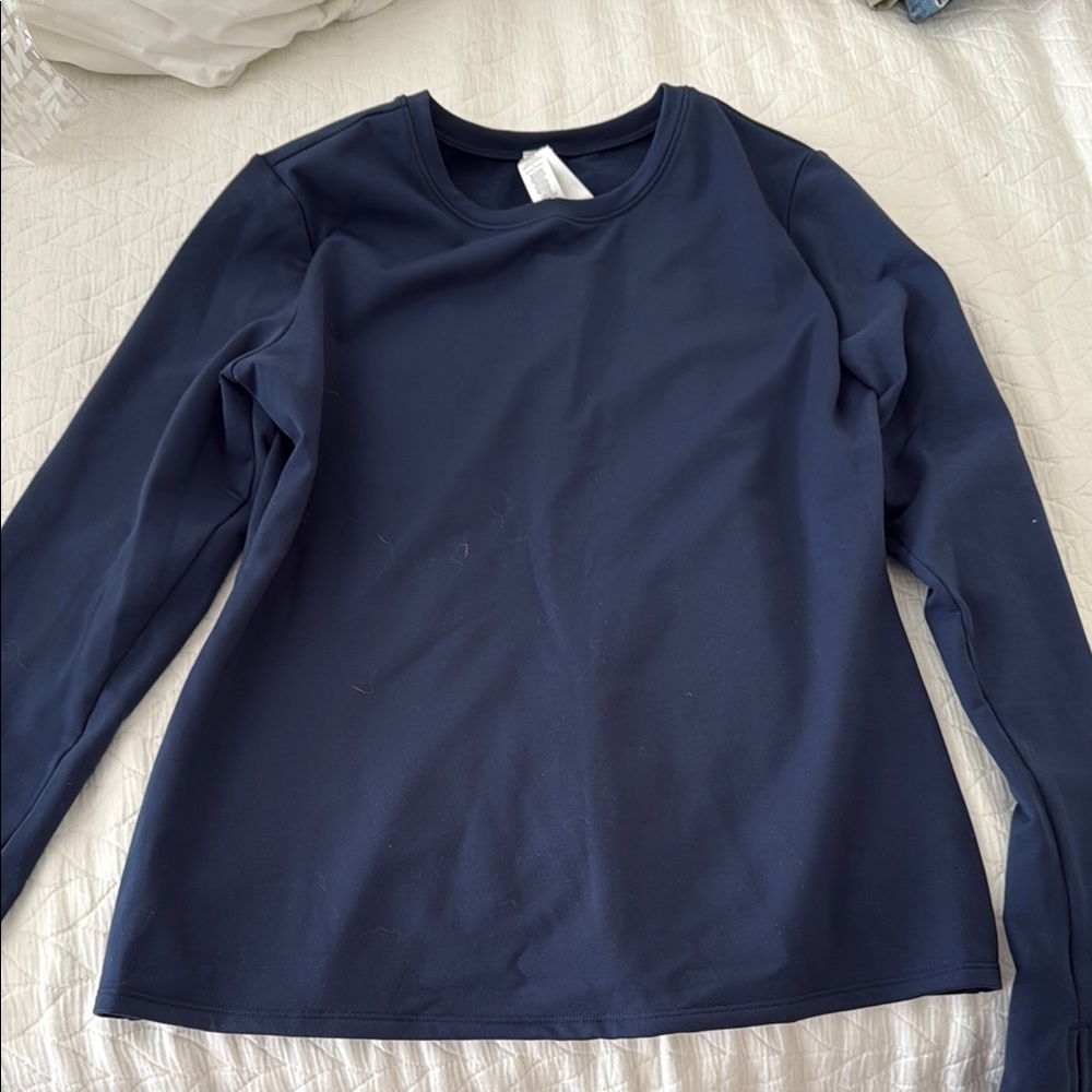 ALO womens airbrush winter warm nocturne long sleeve